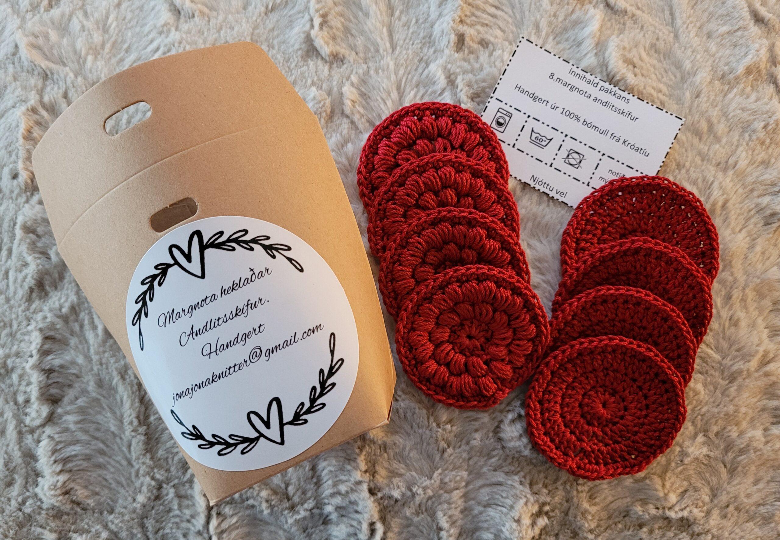 Margnota andlitsskífur pakki rautt