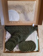 Margnota andlitsskífur og þvottastykki. Gjafapakkning - grænt - Image 2
