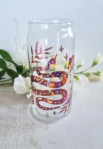 Skreytt Can-glas - Snákur