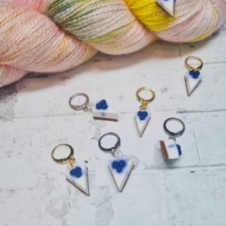 Bláberja ostakaka - prjónamerki